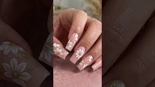 DIY Luxury Floral Nails Using 5D Embossed Nail Decals