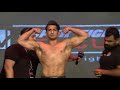 MMA weigh-in biceps poses