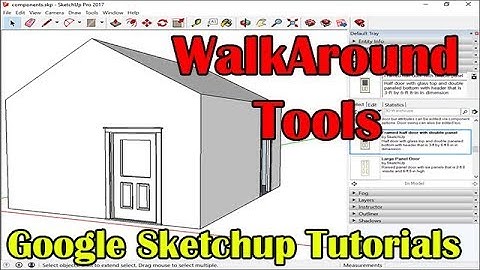 Sketcch Up Tutorial WalkAround - Sketchup In Urdu Hindi - 3D House Tutorials