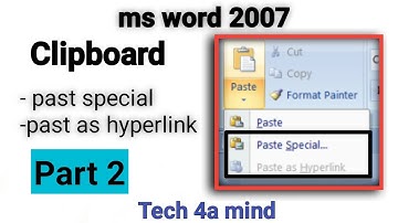 paste special in word 2007 | paste as hyperlink in word