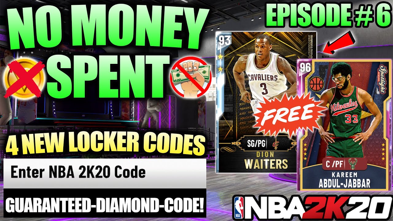 NBA 2K20 NO MONEY SPENT #6 - 3 FREE DIAMOND PLAYERS, 4 LOCKER CODES AND MAKING MT IN MYTEAM