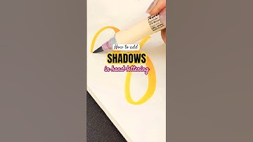 How to draw shadows in Hand Lettering #calligraphy #lettering #viral #satisfyingasmr #asmrvideo