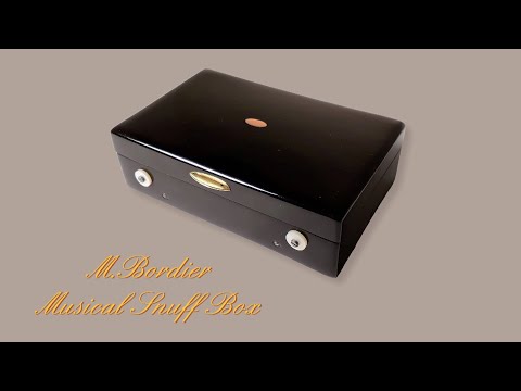 Antique M. Bordier Musical Snuff Box C. 1825