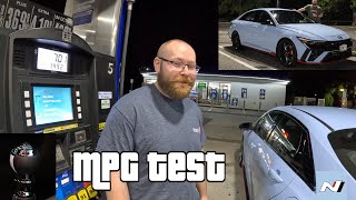 Elantra N MPG Test (6 Speed Manual) - Hypermiling WE GOT HOW MANY MPG's ???