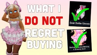 STUFF I REGRET BUYING ON ROBLOX ROYALE HIGH 