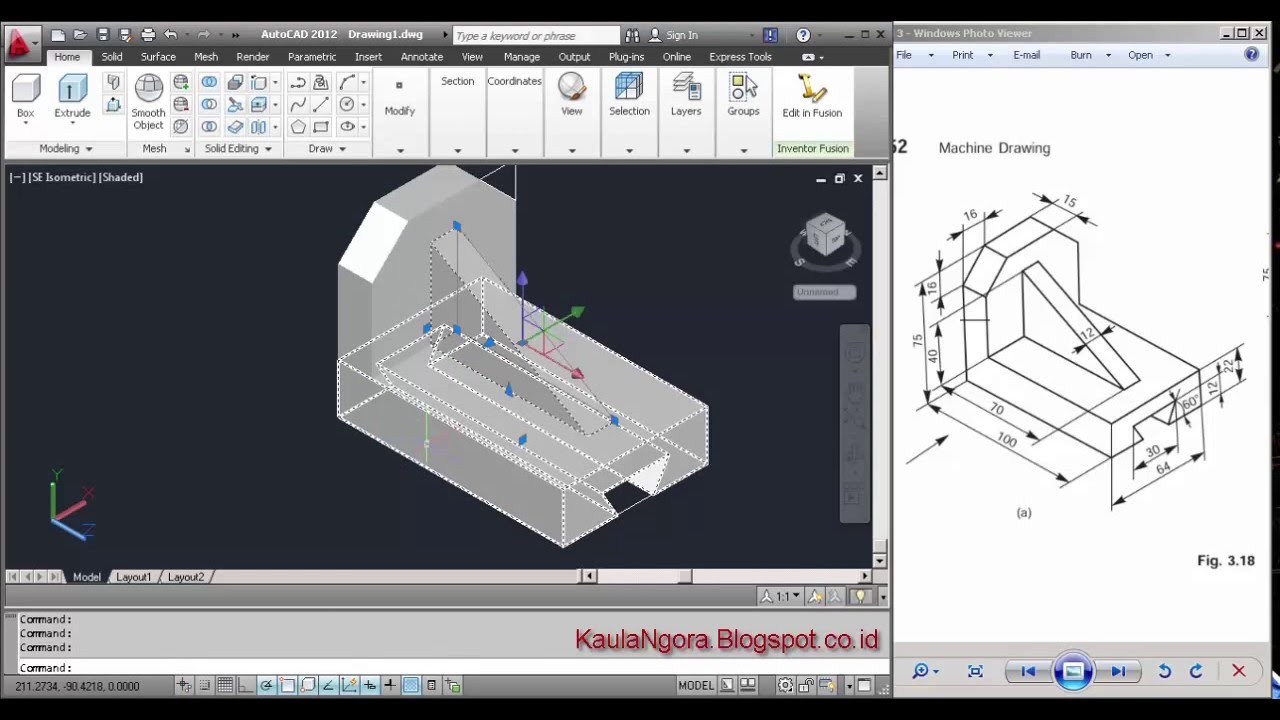 BELAJAR AUTOCAD 3D Part 8 YouTube