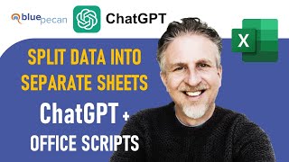 split excel worksheet into separate worksheets using chatgpt to write office scripts