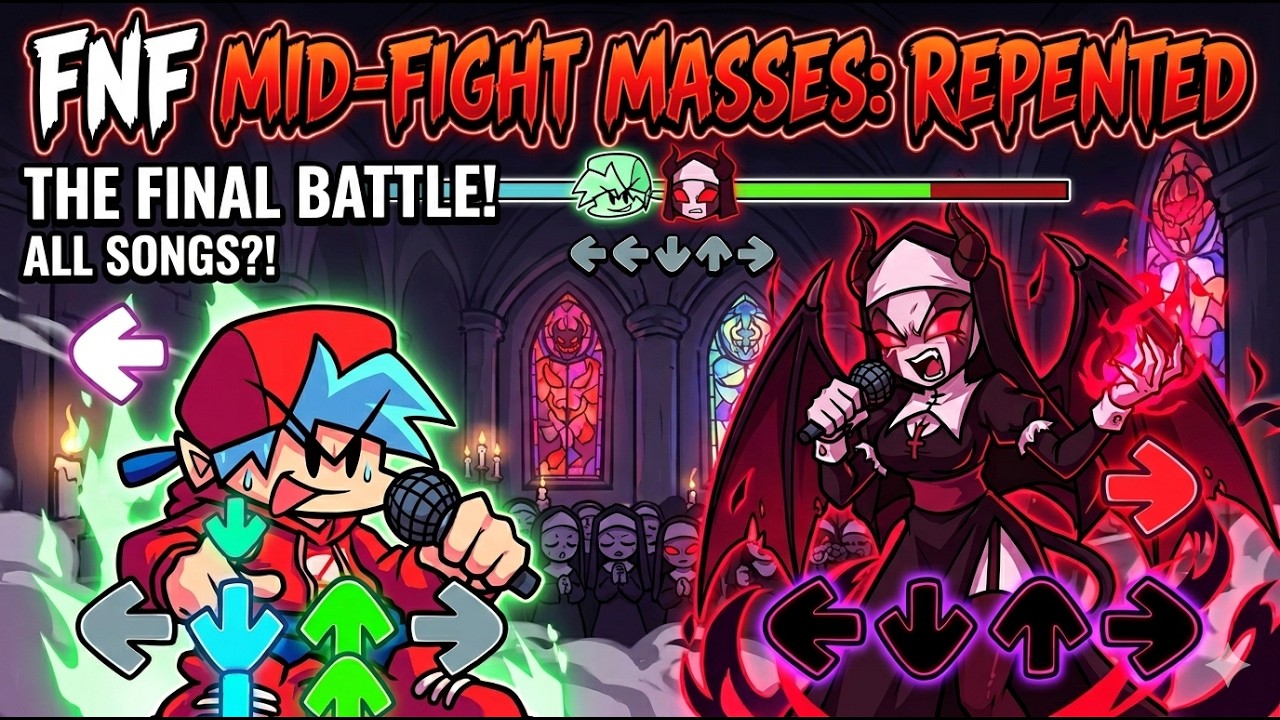 FNF Mod Mid Fight Masses Repented [Complete] Psych Engine (Multiplayer ...