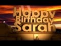 Happy Birthday Sarah