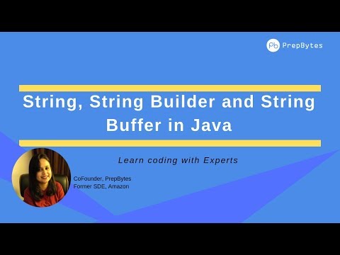 Video: Verschil Tussen String StringBuffer En StringBuilder In Java