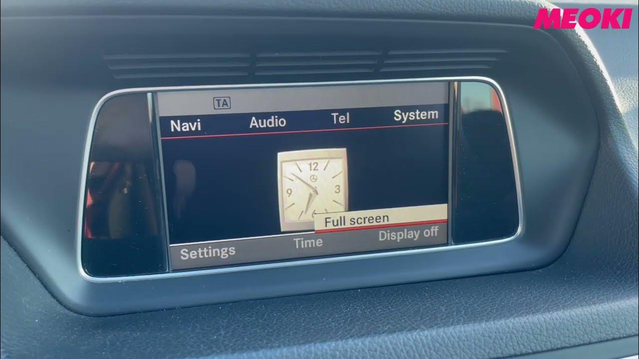 How to: Set the clock in Mercedes E-Class W212 - YouTube