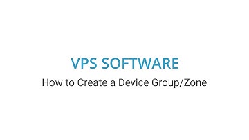 Visiplex - How to Create a Device Group/Zone