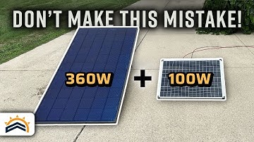 Wiring Mismatched Solar Panels To Get The Most Power