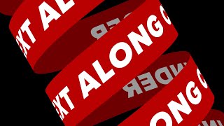 Cylindrical Repeated Text Banner Loop Template for Premiere Pro