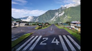 Lukla airport take off 🛫