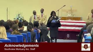 Homegoing service for Elder Clarence Rich, Jr.