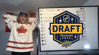 LIVE REACTION TO EVERY PICK OF THE NHL ENTRY DRAFT ROUND 1