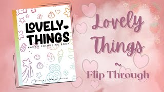 Lovely Things Coloring Book Flip Through | Adult Coloring