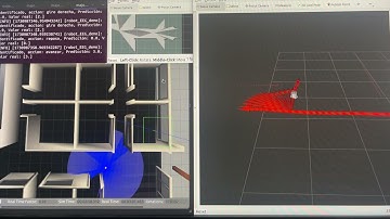 TurtleBot3 simulation route 1, demo version, model with database developed during the thesis
