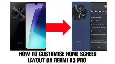 How to customise home screen on your Redmi A3 Pro phone