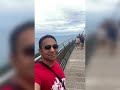 Highest curving bridge on beautiful sea