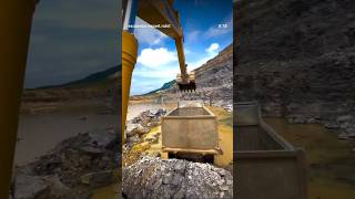 Komatsu #excavator #video #pathar #loading #video #funny