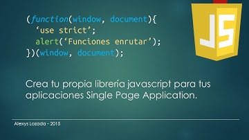 08 Funciones Enrutar y Ruta - Crea tu propia librería javascript - SPA