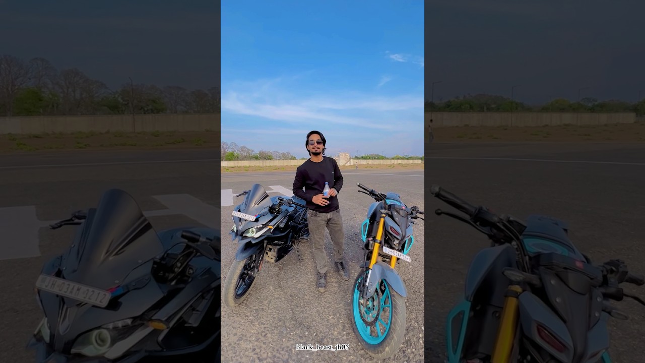 Which bike is better for a student🤔||RS200 vs MT15 mileage /THE BEAST RIDER 