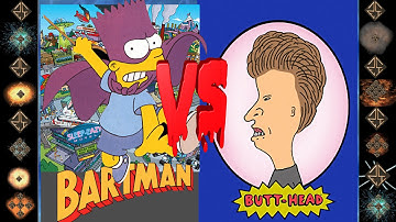 Bartman (The Simpsons) vs Butthead (Mike Judge) - Ultimate Mugen Fight 2016