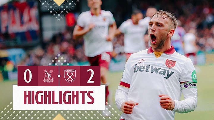 Crystal Palace 0-2 West Ham | Souček & Bowen Strike! 💥 | Premier League Highlights