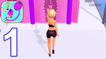 Dress Maker Run - Gameplay Walkthrough Part 1 Tutorial Levels 1-10 (iOS, Android)