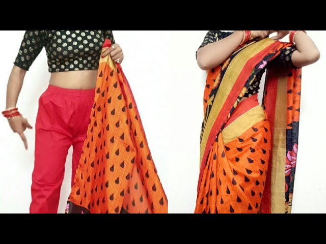 Buy Chhavvi Aggarwal Yellow Print Pant Saree With Blouse & Belt (Set of 3)  online