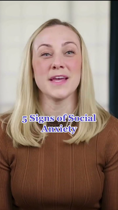 The 5 signs of social anxiety #socialanxiety #anxiety #mentalhealth