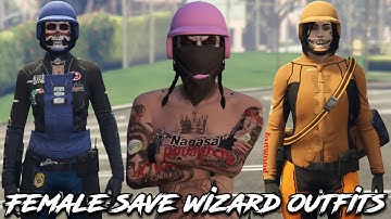 GTA 5 Online | 5 Female Save Wizard Outfits! *After Patch 1.58!* (Saves In The Description)