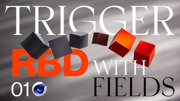 How to Trigger Rigid Bodies with Fields in Cinema 4D 2023
