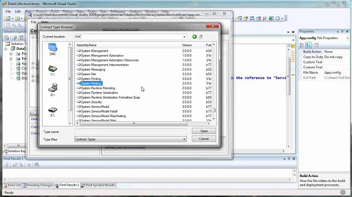 WCF Demo - using TCP with no security