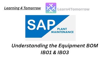 Create & Display Equipment BOM using IB01 & IB03 | SAP Equipment BOM Tutorial