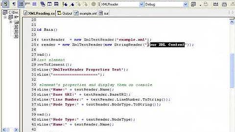 Lesson6 XMLTextReader Example Pt 1