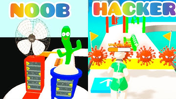 NOOB VS RUN MAX NEW LEVEL(runner 3d funny games animation walkthrough pro all #gameplay #noob #game