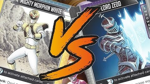Power Rangers  Deck Building Game - Solo MMPR White vs Lord Zedd [⚡Team Thunder⚡]