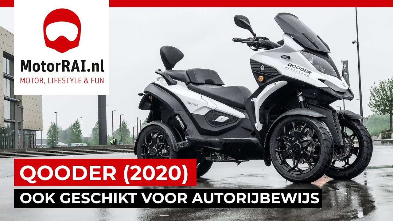 Qooder: 4-Wielige Motorscooter Geschikt Voor Autorijbewijs (2020) - Test  Motorrai.Nl - Motorrai Tv - Youtube