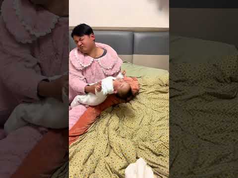 Sure enough, when there is no danger, dad is the biggest danger #human cub #baby dad takes care