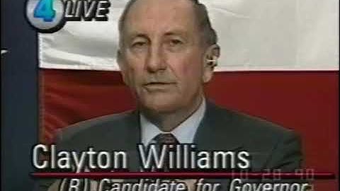 Ann Richards and Clayton Williams participate in very very short Gubernatorial "Debate" (1990)