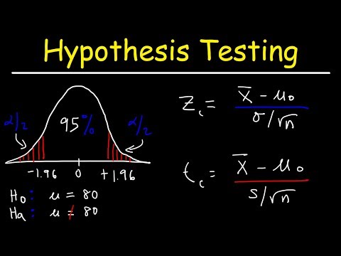 Hypothesis Testing Problems - Z Test & T Statistics - One & Two Tailed Tests   2