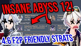 4.6 Abyss 12 is INSANE! Best 4★ Teams, Tips, & Speedrun! Genshin Impact screenshot 4