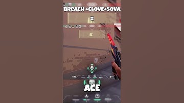 Sova SHOCK DART ACE?! 💀 Breach + Clove + Sova Combo = INSTANT WIPE | Valorant WTF #shorts #gaming