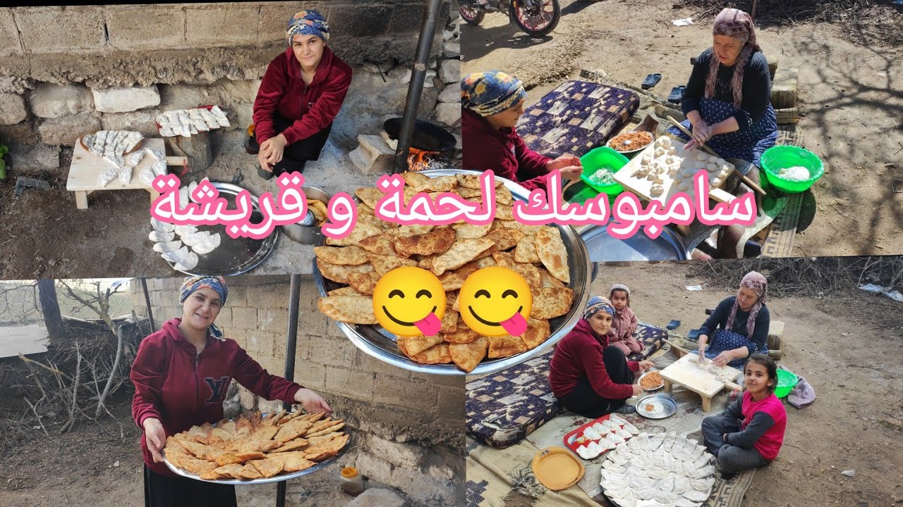 ساويت كمية كبيرة من السامبوسك المشكلة بمساعدة عمة ألان 