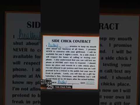 the side chick contract youtube