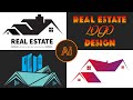 Adobe Illustrator Logo Design Tutorial | Real Estate Logo Design with Aj Atik Freelancer