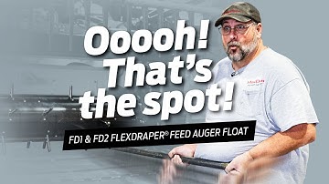 MacDon How To - FD1 & FD2 FlexDraper® Header Feed Auger Float Adjustments